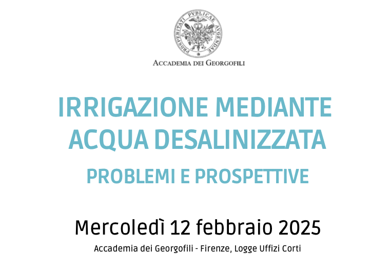 Irrigazione mediante acqua desalinizzata. Problemi e prospettive